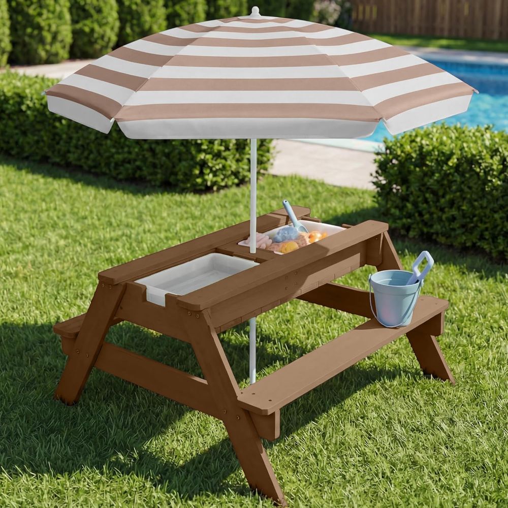 Çocuklar için Şemsiyeli Piknik - Kids Outdoor Umbrella For Table incelemesi ve fiyatı