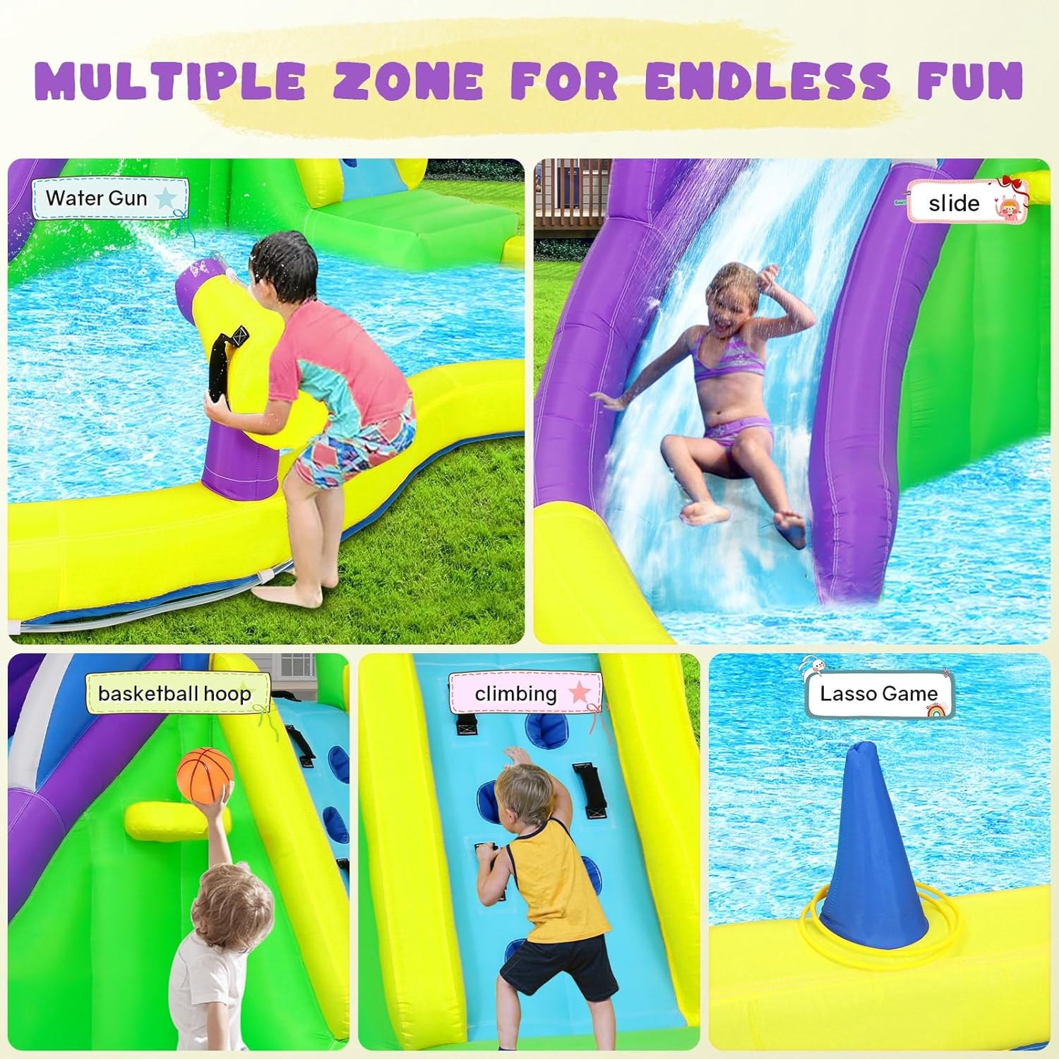 13x14FT Şişme Oyun Evi, Su Kay - Kids Outdoor House incelemesi ve fiyatı