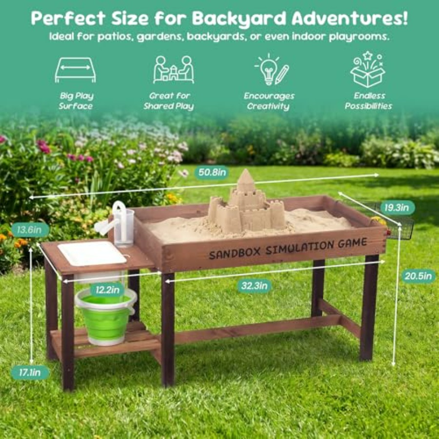 3-8 yaş arası çocuklar için dı - Kids Outdoor Sensory Table incelemesi ve fiyatı