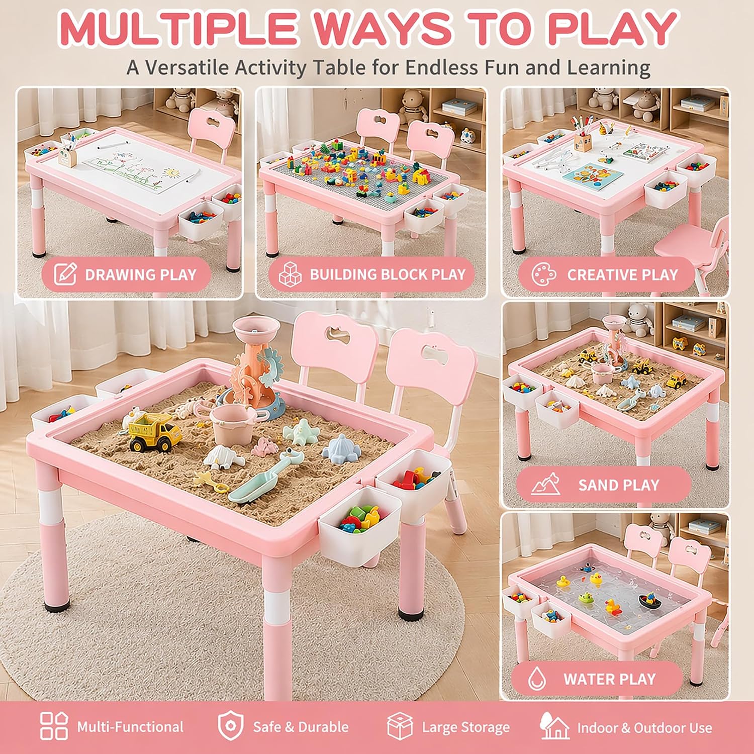 Çocuk Aktivite Masası, Depolam - Kids Outdoor Sensory Table incelemesi ve fiyatı