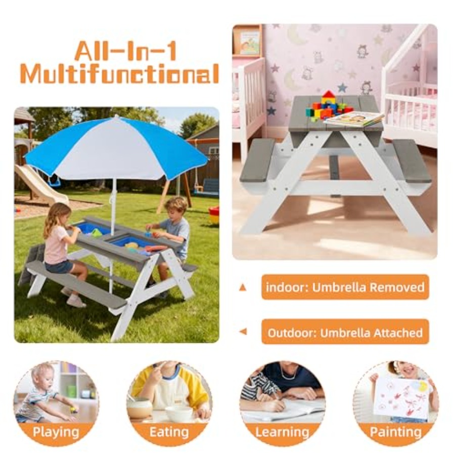 Çocuklar için dış mekan arka b - Kids Outdoor Umbrella For Table incelemesi ve fiyatı